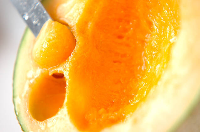 フレッシュメロンかき氷の作り方の手順1