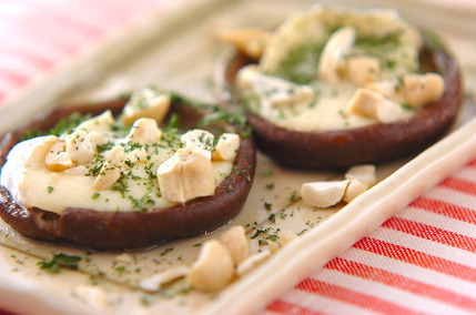 シイタケのチーズ焼き