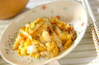 ホワイトアスパラの卵炒め