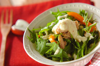 リンゴドレッシングサラダ