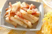 長芋のベーコン炒め