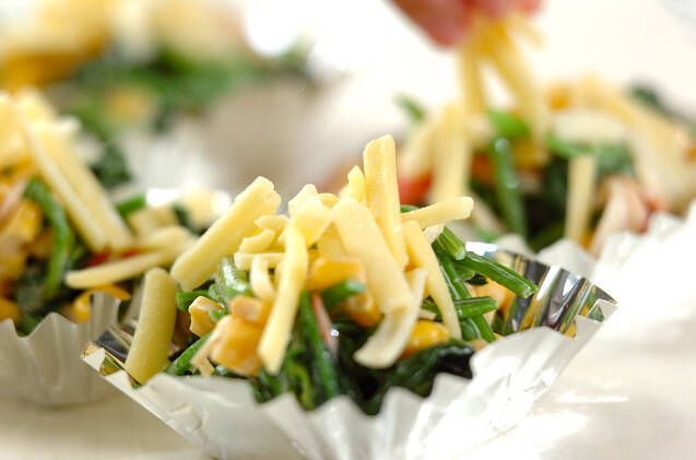 ホウレン草のマヨチーズ焼きの作り方の手順4