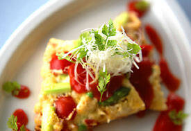 ふわふわスフレのオープンオムレツ