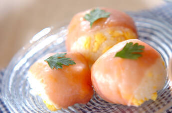 生ハムのひとくちにぎり