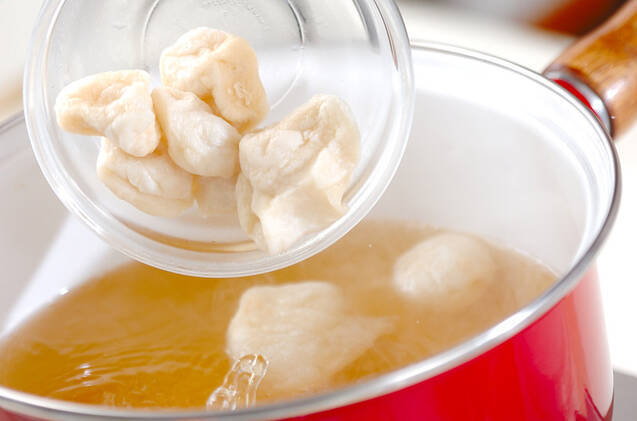 ホウレン草のお吸い物の作り方の手順4