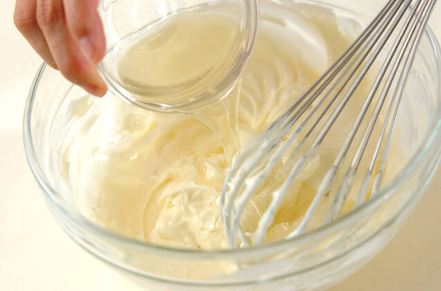 ブルーベリーレアチーズタルトの作り方の手順3