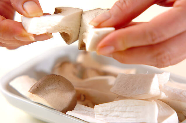 生ハムのマリネサラダの作り方の手順1