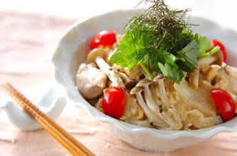 親子オムライス丼