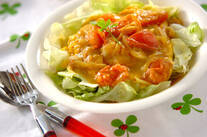 卵のココナッツカレーがけ