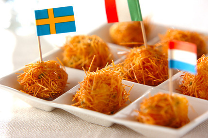 エビ団子のイガイガ揚げ