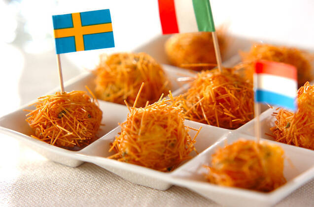 エビ団子のイガイガ揚げ