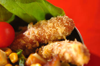 ソーセージのチーズフライ