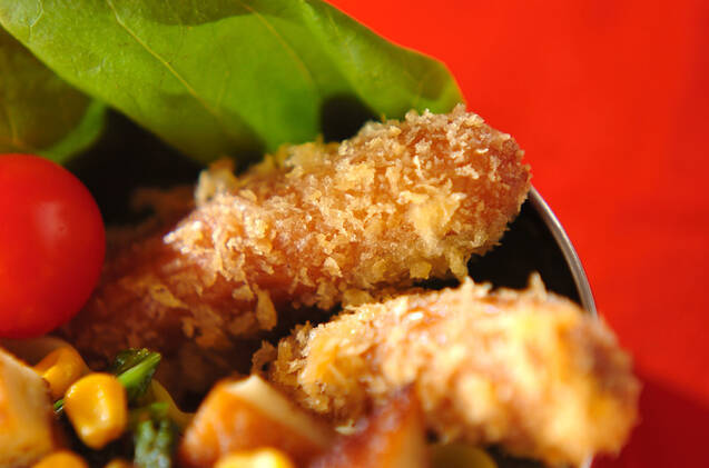 ソーセージのチーズフライ