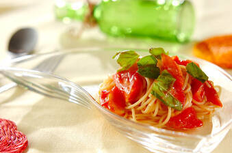 トマトの冷製パスタ