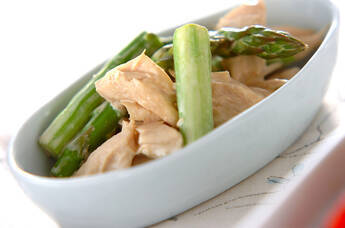 アスパラマヨ和え