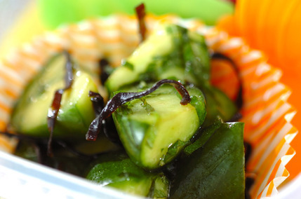 キュウリの大葉和え