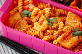 シーフードのペンネ