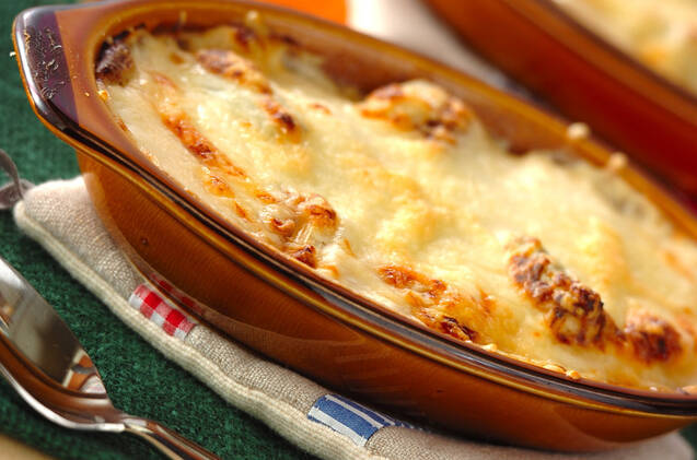 トロトロ白ネギの和風グラタン