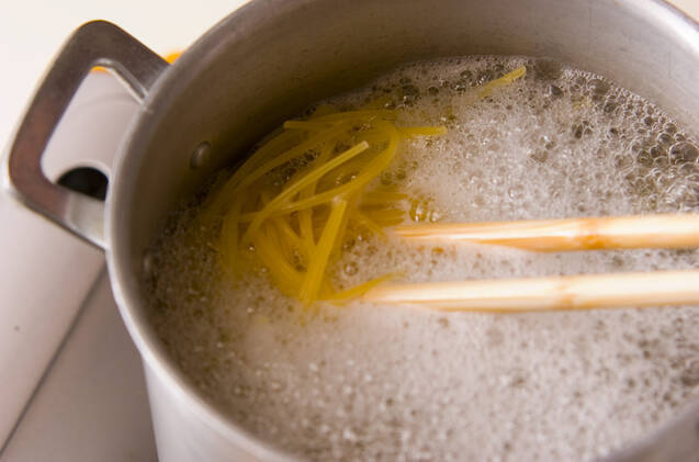 佃煮パスタの作り方の手順7