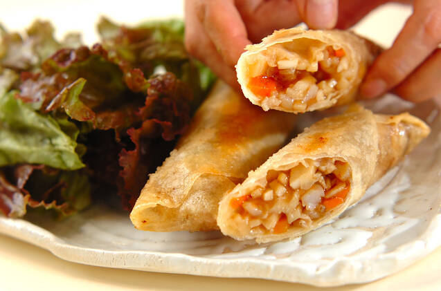 具だくさん春巻きの作り方の手順12