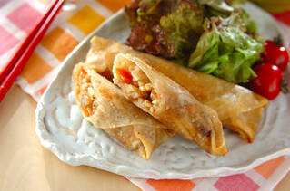 具だくさん春巻き