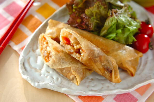 具だくさん春巻き