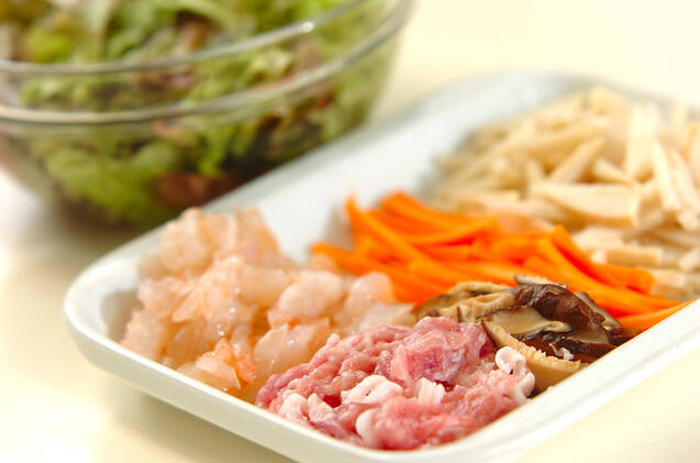 具だくさん春巻きの作り方の手順1