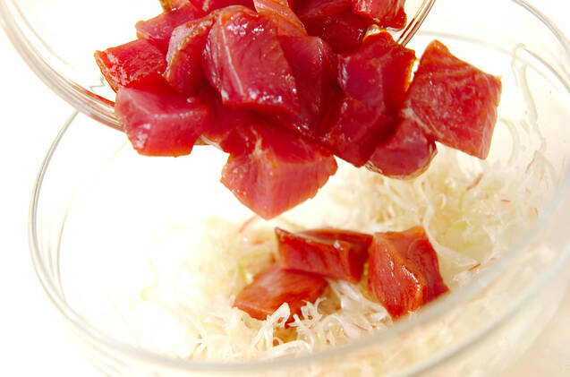 京のおばんざい ヨコワのゴマ塩和えの作り方の手順5