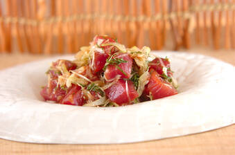 京のおばんざい ヨコワのゴマ塩和え