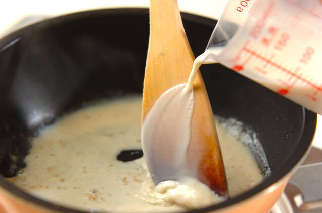 パリパリ素麺のクリームソースの作り方の手順7