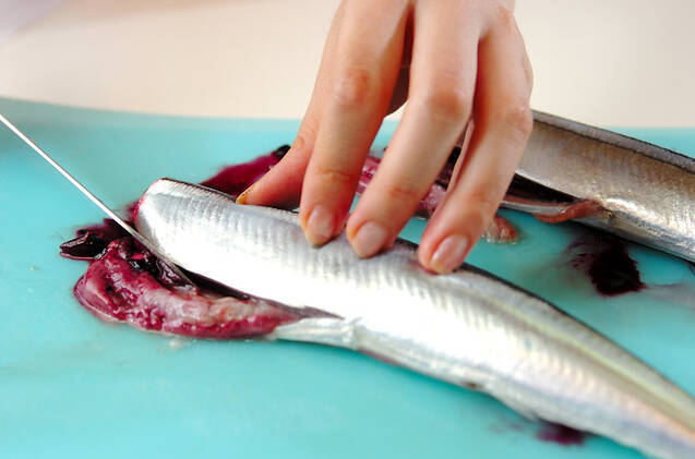 サンマのゴマ揚げの作り方の手順1