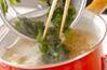 豆腐とワカメのお吸い物の作り方の手順6