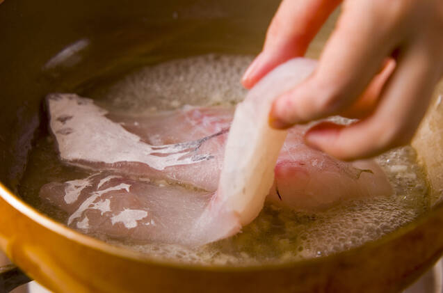 白身魚のアサリ煮の作り方の手順3
