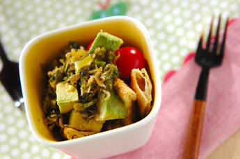 アボカドのジャコネギサラダ