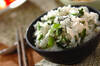 刻み春菊の混ぜご飯の作り方の手順