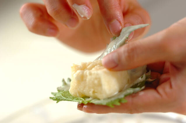 カマンベールの天ぷらの作り方の手順9