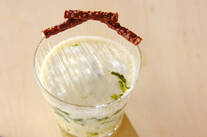 抹茶ゼリー・バニラソース