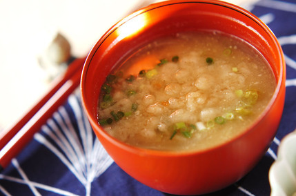 天かす入り白菜のみそ汁