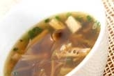 きのこと春雨のスープ