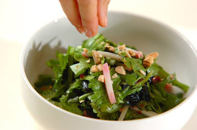 春菊のエスニックサラダの作り方の手順5