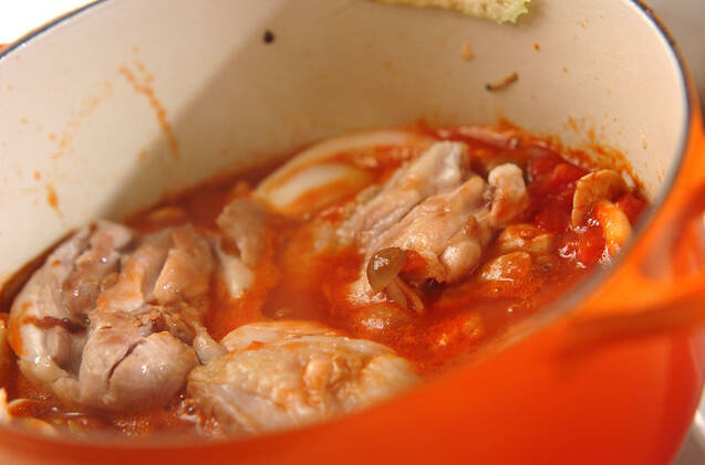 チキンのハーブトマト煮の作り方の手順8