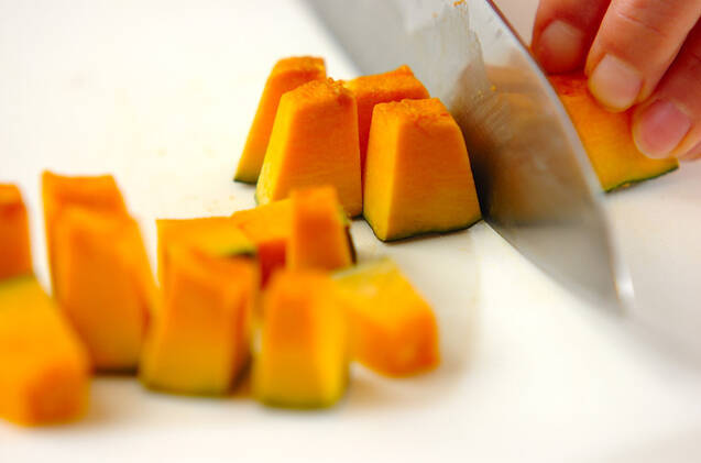 カボチャのカレーリゾットの作り方の手順1