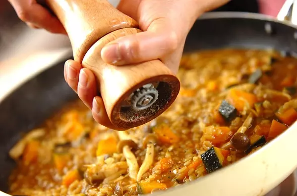 カボチャのカレーリゾットの作り方4