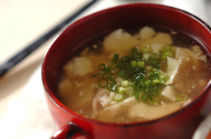 豆腐とささ身のあったか汁