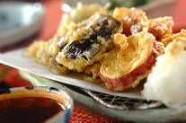 エビと野菜の天ぷら