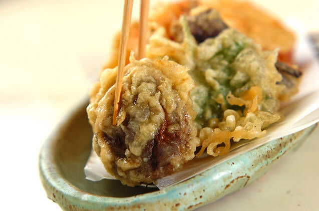 エビと野菜の天ぷらの作り方の手順10