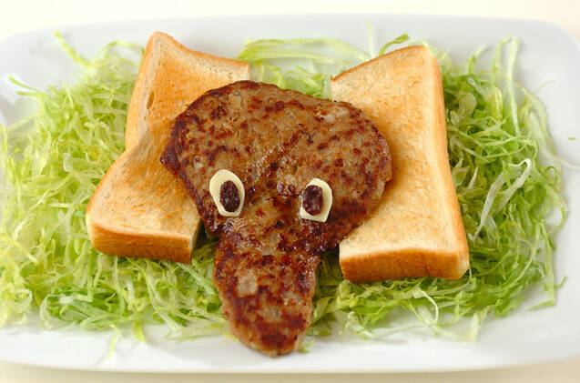 ぞうさんハンバーグの作り方の手順7