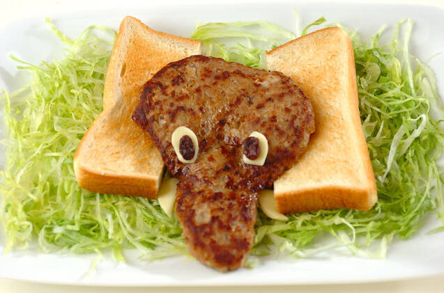 ぞうさんハンバーグの作り方の手順7
