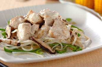 梅マヨダレ和えチキンソテー