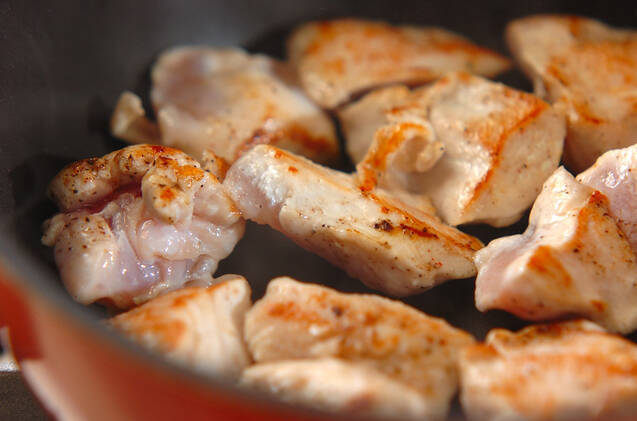 梅マヨダレ和えチキンソテーの作り方の手順7